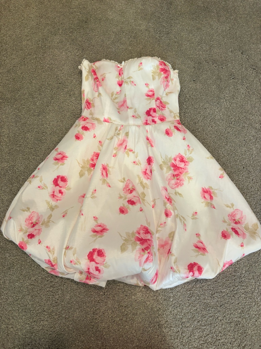 Altar’d State Floral White and Pink Women's Blouse